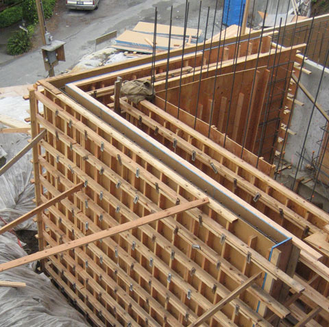 Concrete formwork plywood